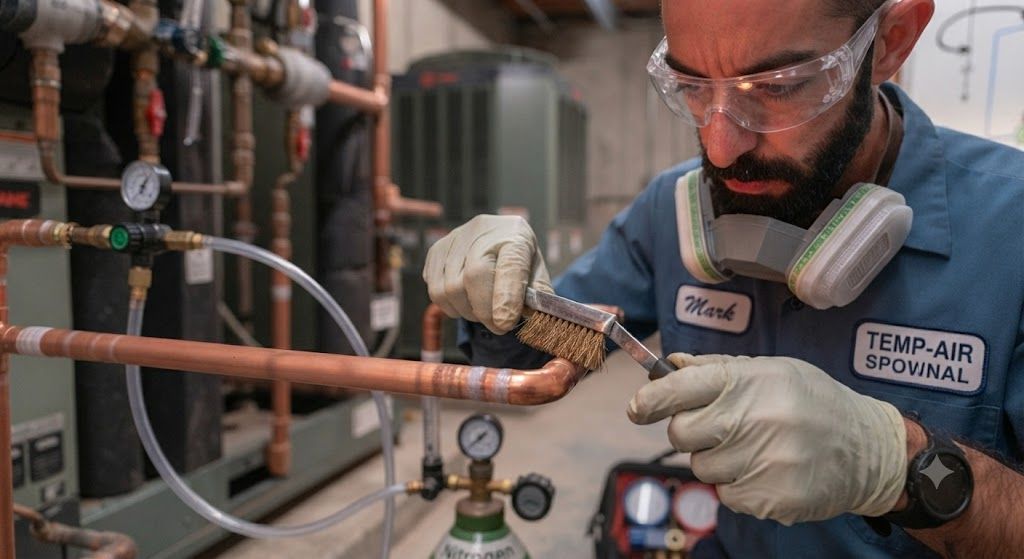 HVAC refrigeration line brazing installation guide