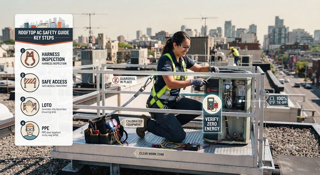 air conditioning working at height safety guide