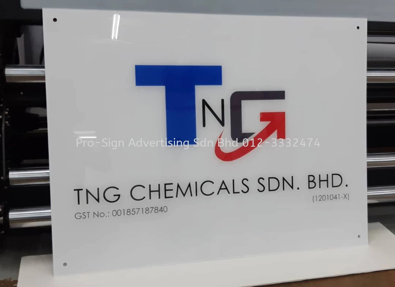 3D SIGNBOARD AND ACRYLIC PANEL (TNG, KUALA LANGAT, 2020)