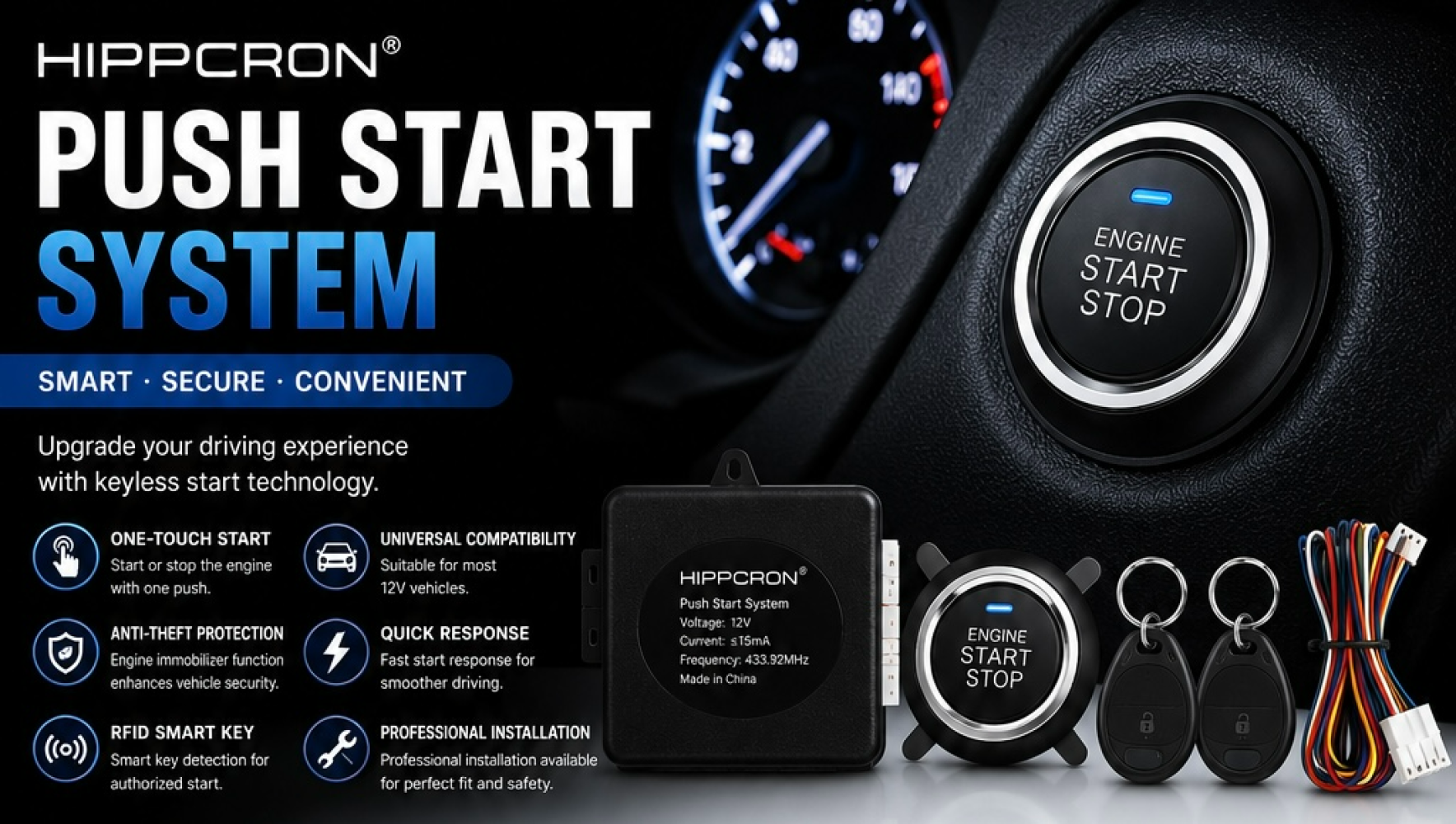 Hippcron Smart Push Start
