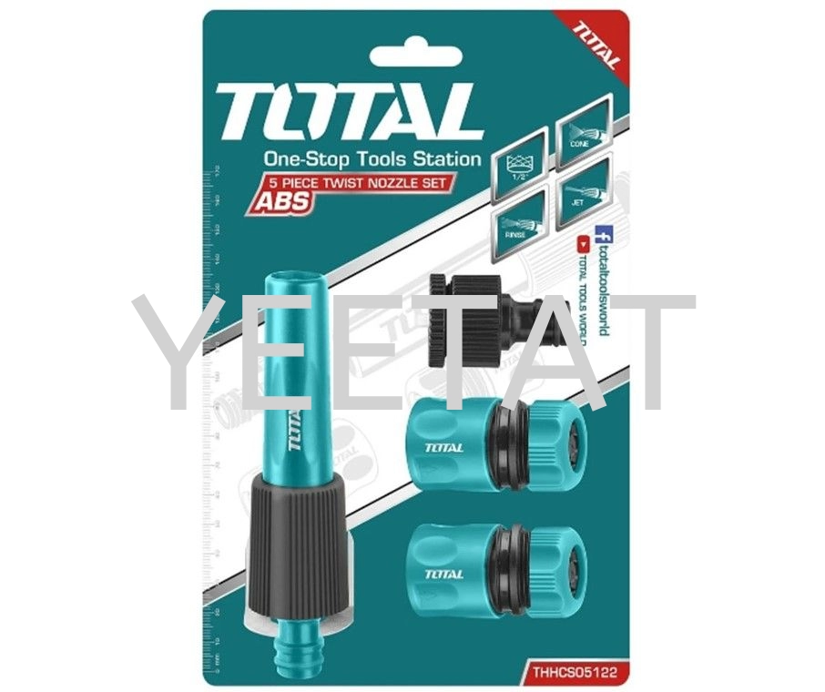 [ TOTAL ] THHCS05122 TWIST NOZZLE SET 5 PIECE