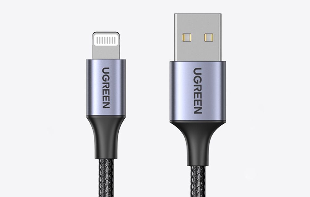 UGREEN USB-A TO LIGHTNING CABLE BLACK 2M