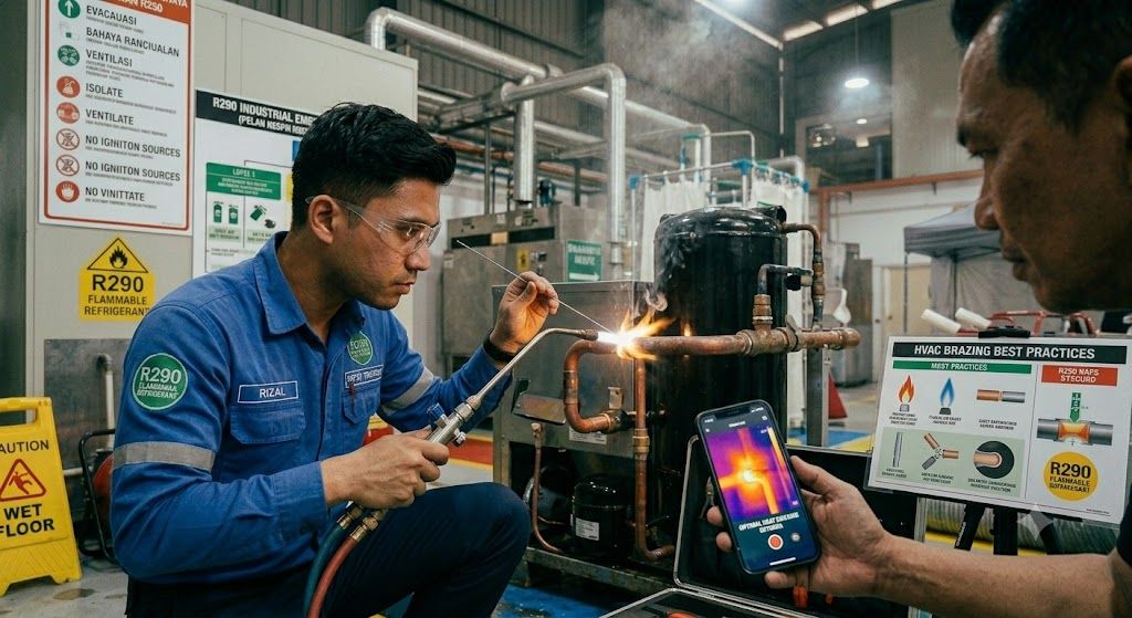 refrigeration brazing process