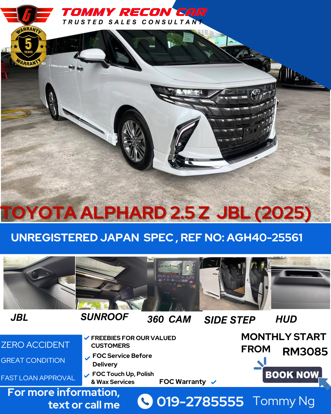 2025 TOYOTA ALPHARD 2.5 Z JBL