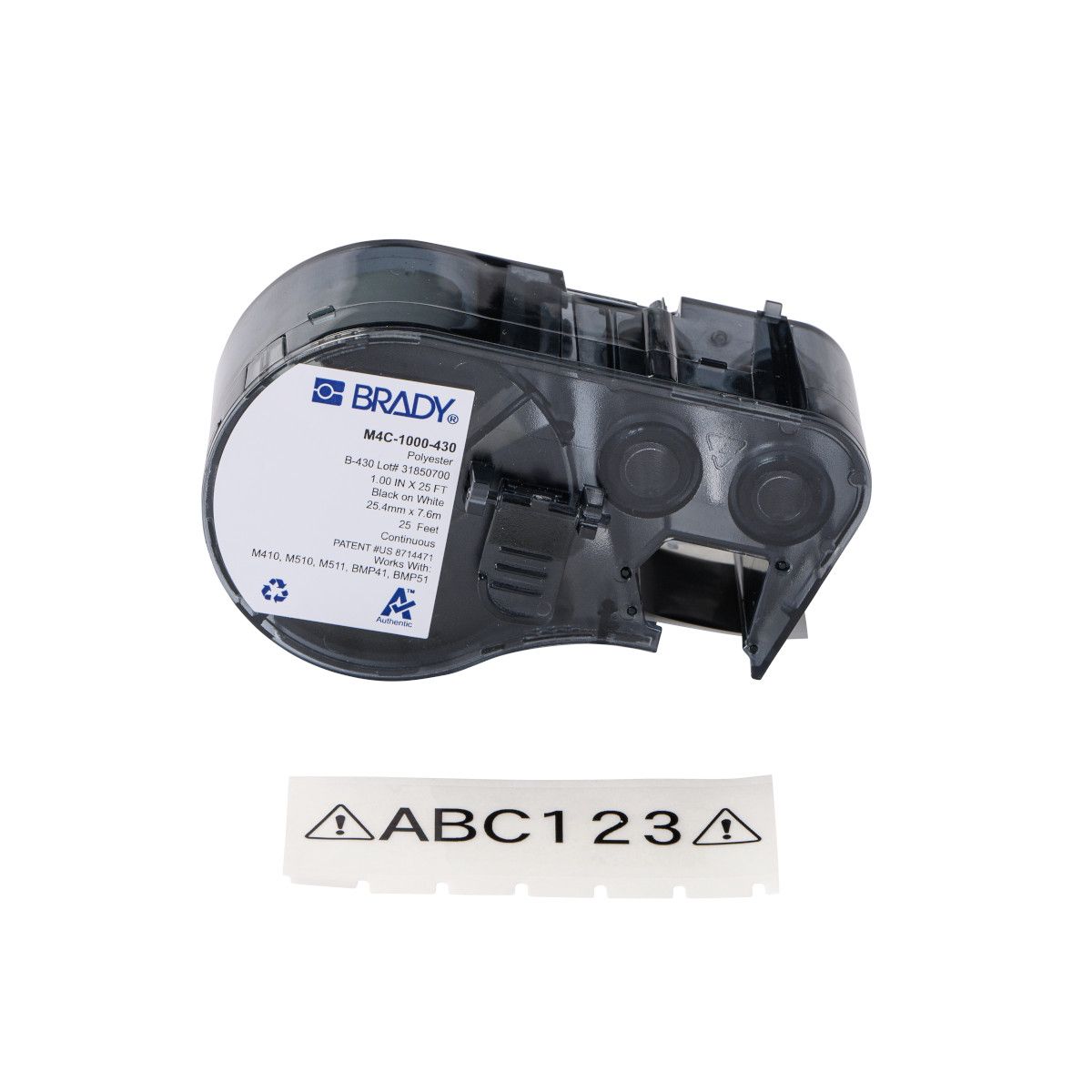 Harsh Environment Multi-Purpose Clear Polyester Labels for M4 M5 Printers - 1" x 25'