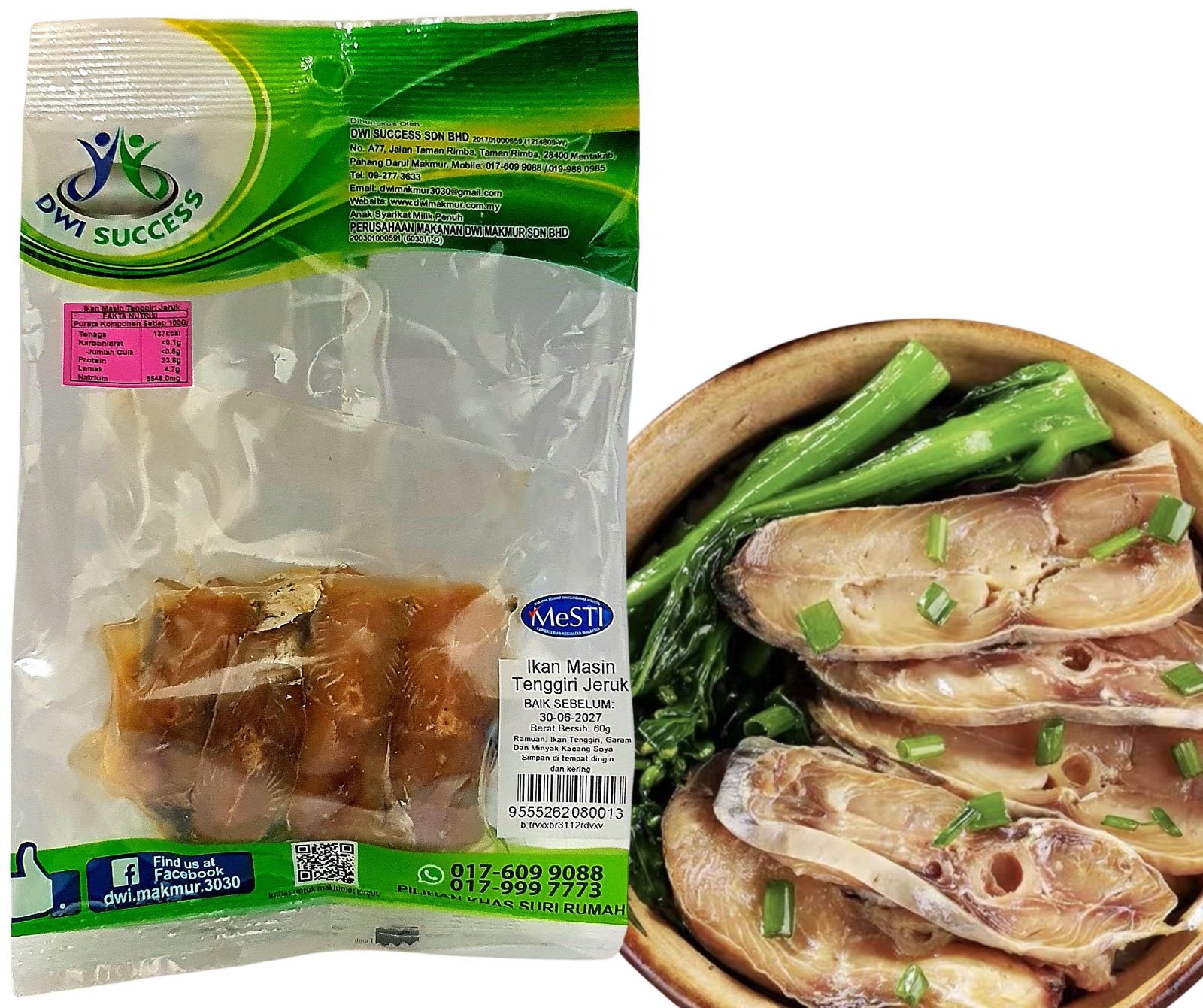 Ikan Masin Tenggiri (Packet) 60G RM 6.90 X 5 UNITS C.Dwi Success
