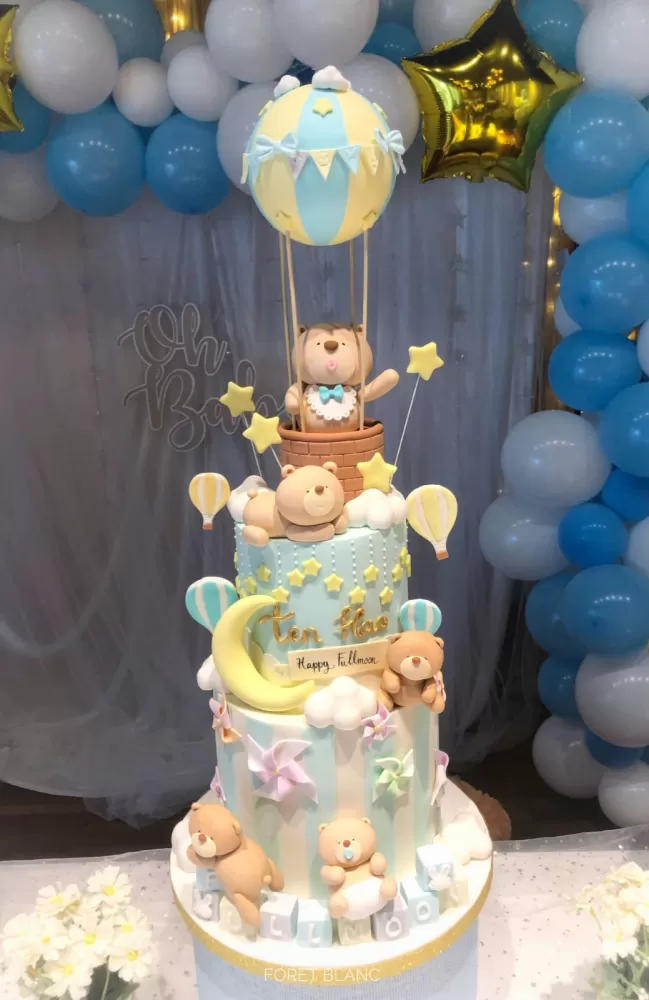 Bear Hot Air Balloon Cake