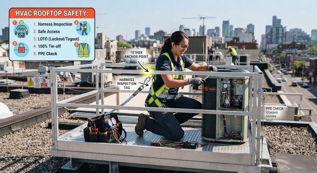 HVAC working at height safety procedures