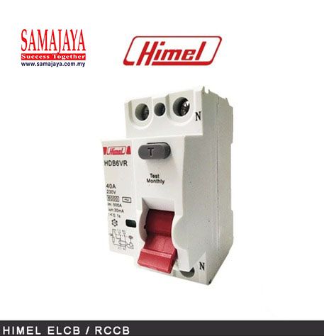 Himel 40A 2 Pole 0.03A/ 30mA ELCB/ RCCB (Type A)