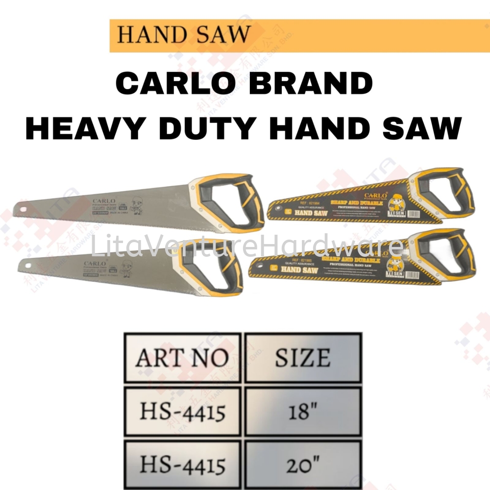 CARLO BRAND HEAVY DUTY HAND SAW - HS4415
