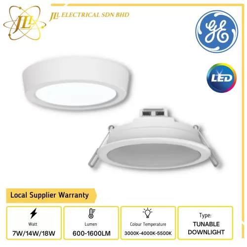 DESS UNO 220-240V 3000K-4000K-5500K TUNABLE LED DOWNLIGHT [7W 4''/14W 6''/18W 8''] [RECESSED/SURFACE]
