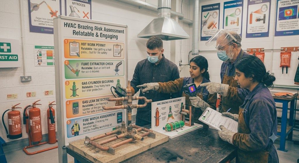 HVAC brazing risk assessment procedures