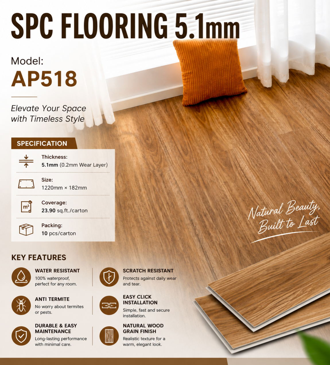SPC FLOORING 5.1MM COLLECTION