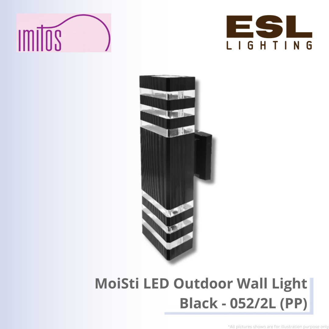 IMITOS MoiSti LED Outdoor Wall Light Black - 052/2L (PP)