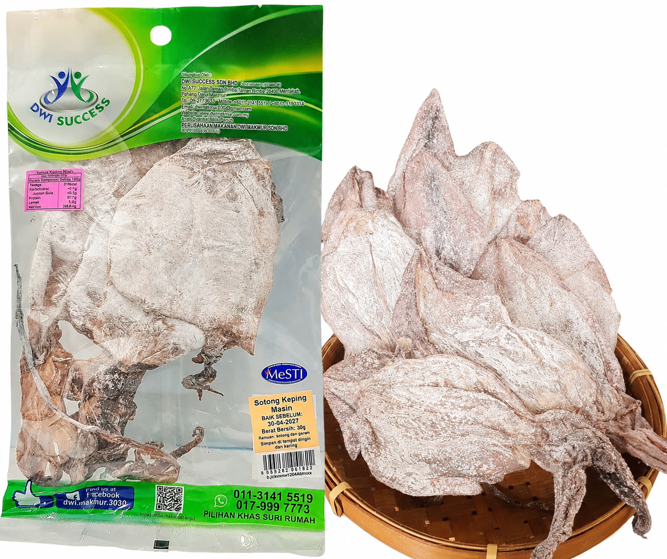 Squid Slices 30 Grams RM8.40 X 5 Units C.Dwi Success
