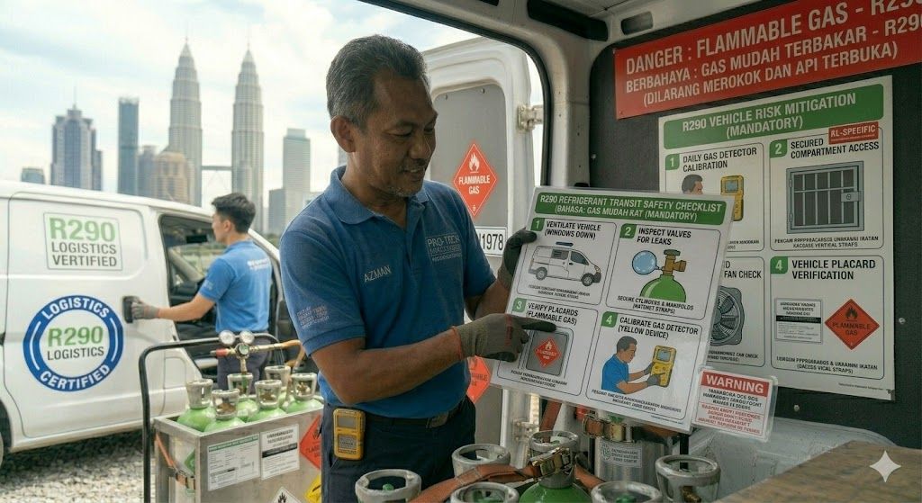 R290 refrigerant transit safety checklist