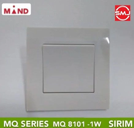 Mind MQ8101 1 Gang 1 Way Flush Switch 