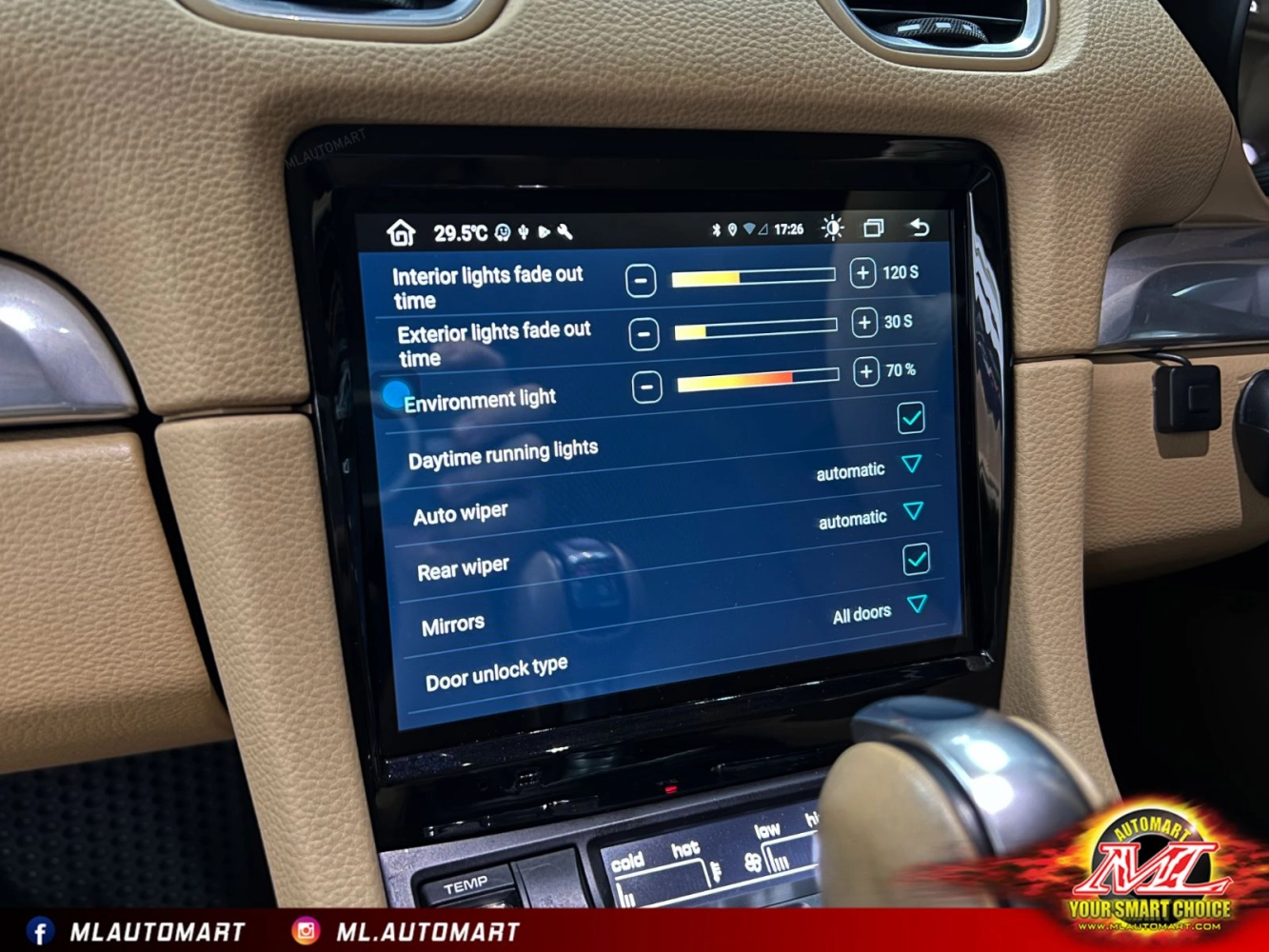 Porsche Cayman 718 Android Monitor