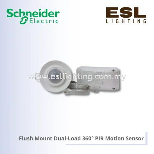 SCHNEIDER Flush Mount Dual-Load 360掳 PIR Motion Sensor - SAE-UE-MS-CDBWE