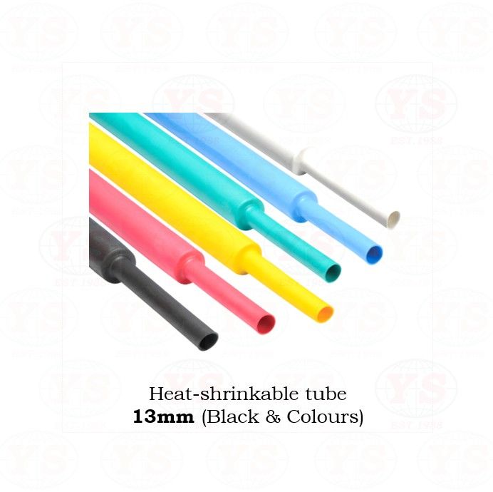 Cable Heat Shrinkable Tube 13mm (Black & Colors)