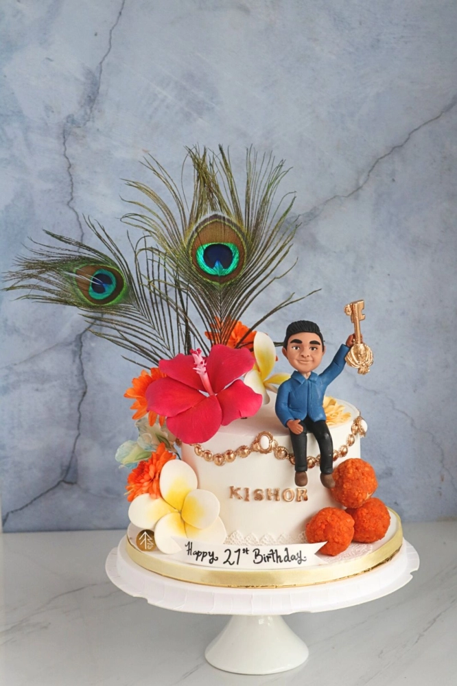 Hindu Tradition 21st Birthday Cake