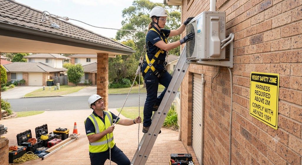 HVAC work at height safety standards