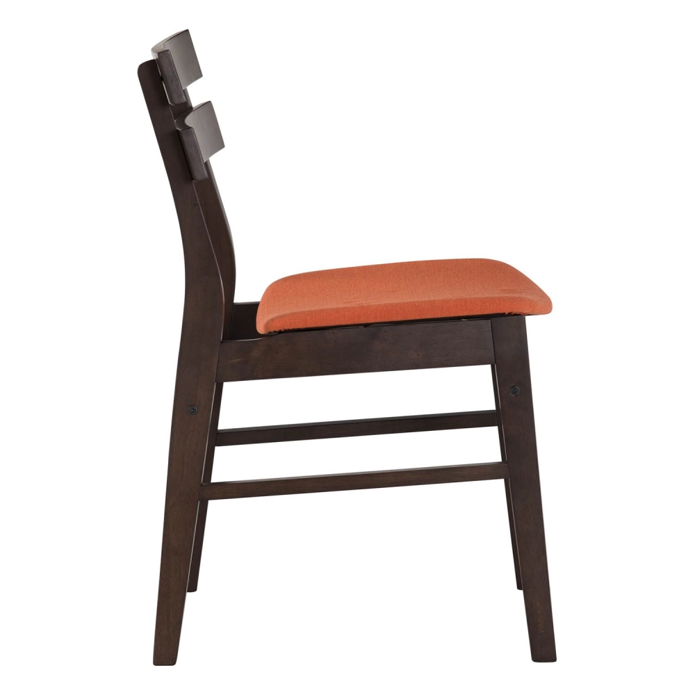 Augustus Dining Chair (Orange Fabric Seat) *CLEARANCE