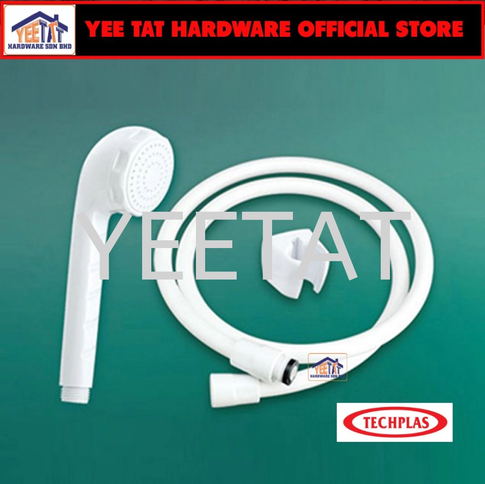 [ TECHPLAS ] BAS-6118 Plastic Hand Shower + PVC Hose