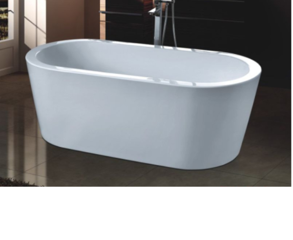 ERN 12649C Free Standing Acrylic Bathtub 1700×800×600mm – 220L Capacity, Premium Modern Bath Tub, Durable & Affordable Luxury Design