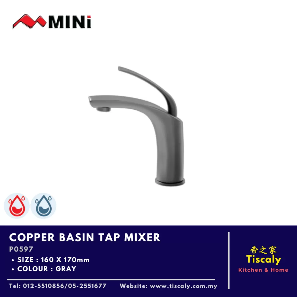 MINI COPPER BASIN TAP MIXER P0597