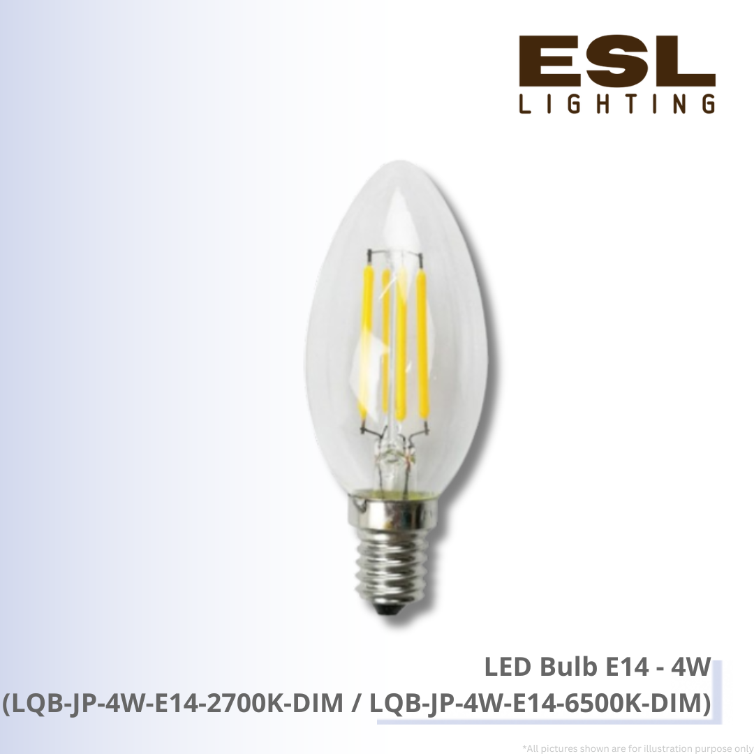 LED Bulb E14 4W - LQB-JP-4W-E14-2700K-DIM / LQB-JP-4W-E14-6500K-DIM