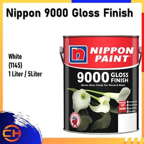 Nippon 9000 Gloss Finish Wood & Metal Paint 1L/5L  WHITE (1145)