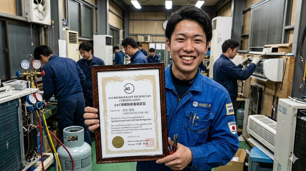 refrigerant technician certification JAS