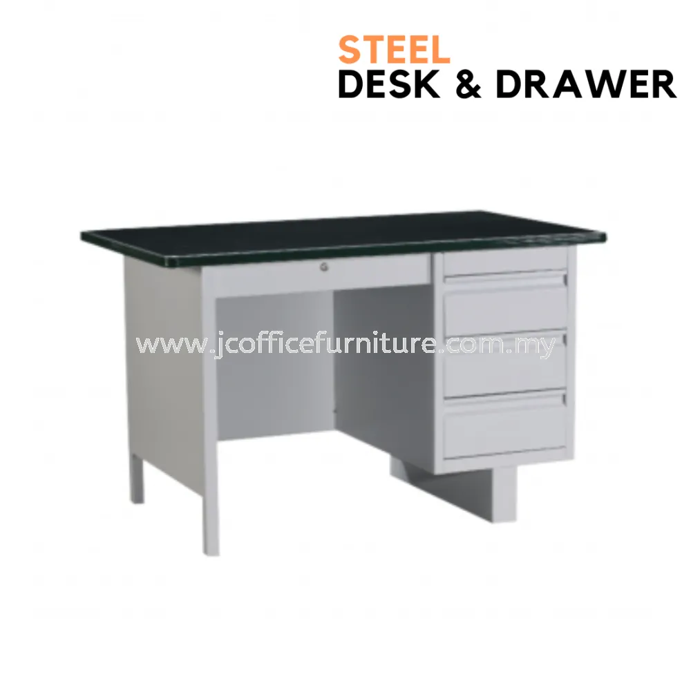 Steel Desk & Mobile Pedestal