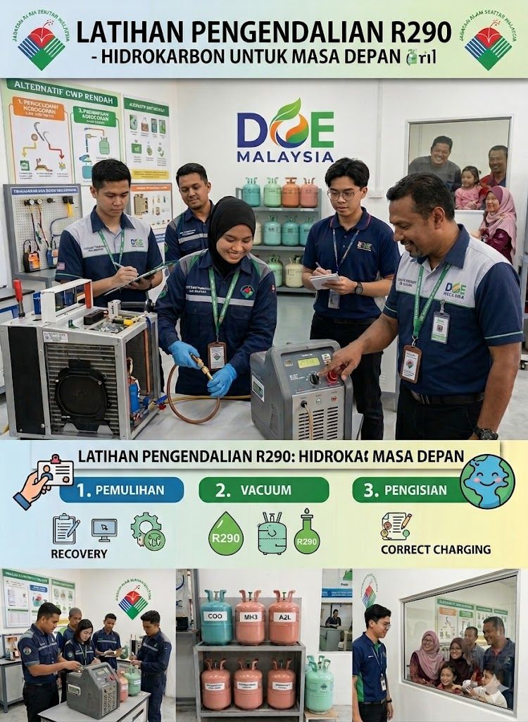 R290 refrigerant handling training Malaysia