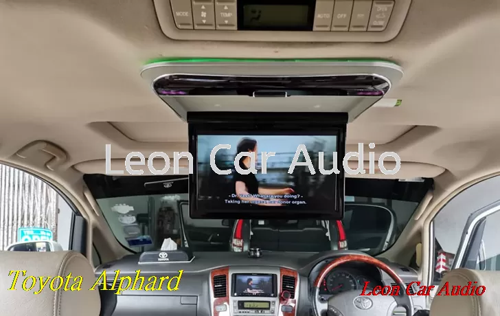toyota alphard anh10 11.6" fhd hdmi usb mp4 roof led monitor