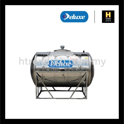 Deluxe 304 Stainless Steel Water Tank / Tangki Air (Horizontal With Stand)