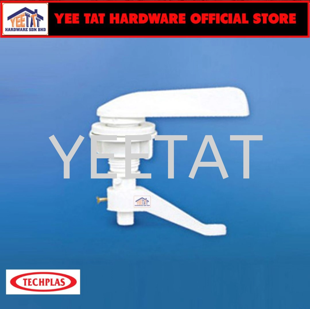 [ TECHPLAS ] FAL-1003 White Plastic Lever Handle (Plastic Rod)