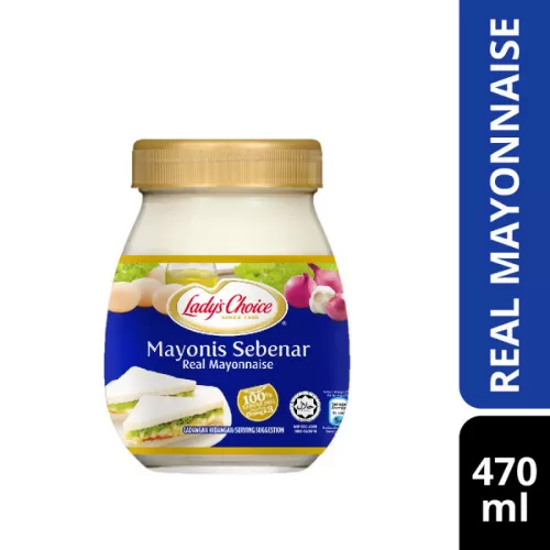 LADY'S CHOICE REAL MAYONNAISE JAR (12 X 470ML)