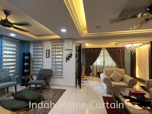 Curtain and Blind Installation at Subang Usj Double Storey House