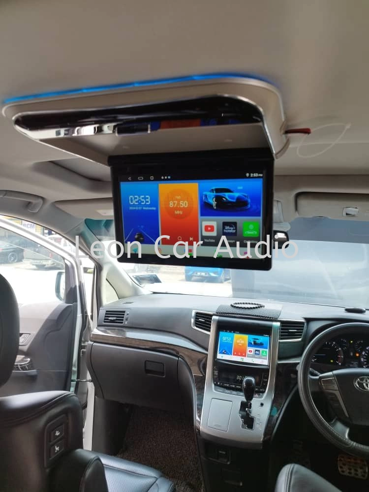 Toyota Vellfire Alphard anh20 11.6" full hd hdmi usb mp4 roof led monitor