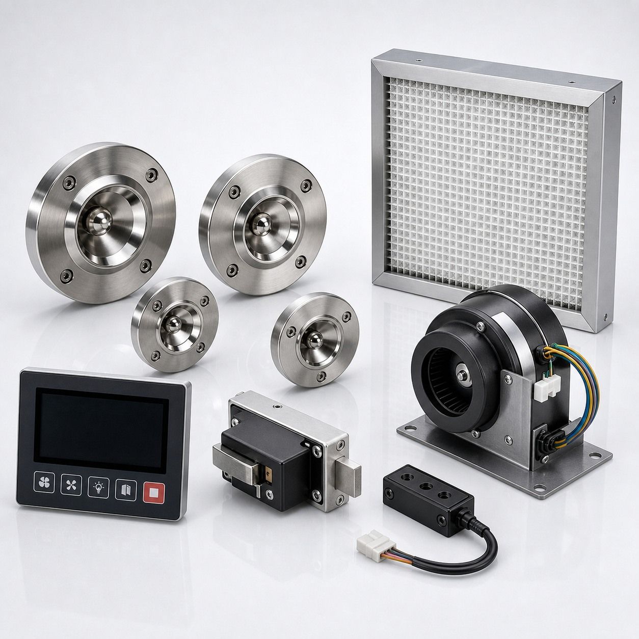 Air shower components