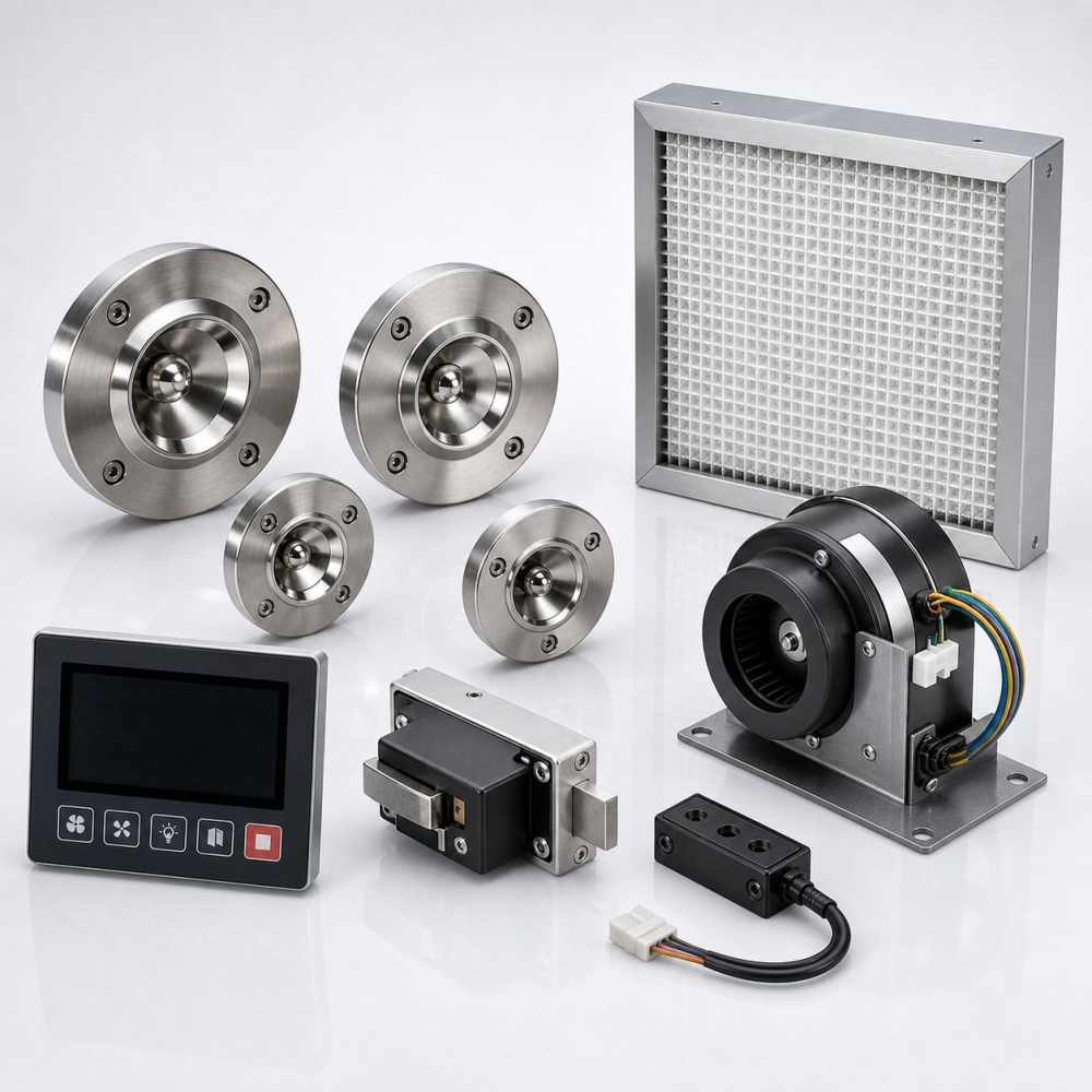 Air shower components