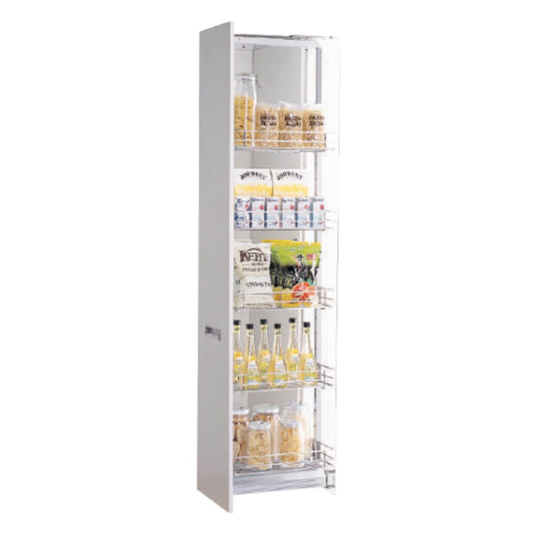 5-Tier Square Basket Full Extension Larder Unit #BLP-AL23-360-SS