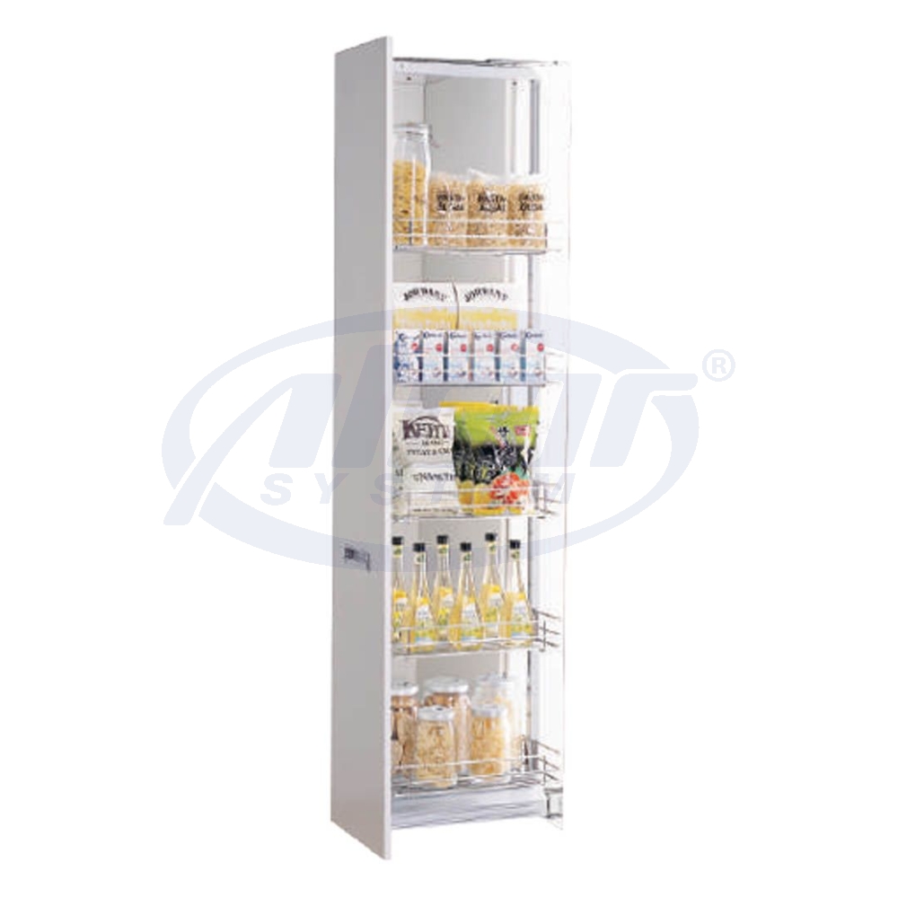 5-Tier Square Basket Full Extension Larder Unit #BLP-AL23-360-SS