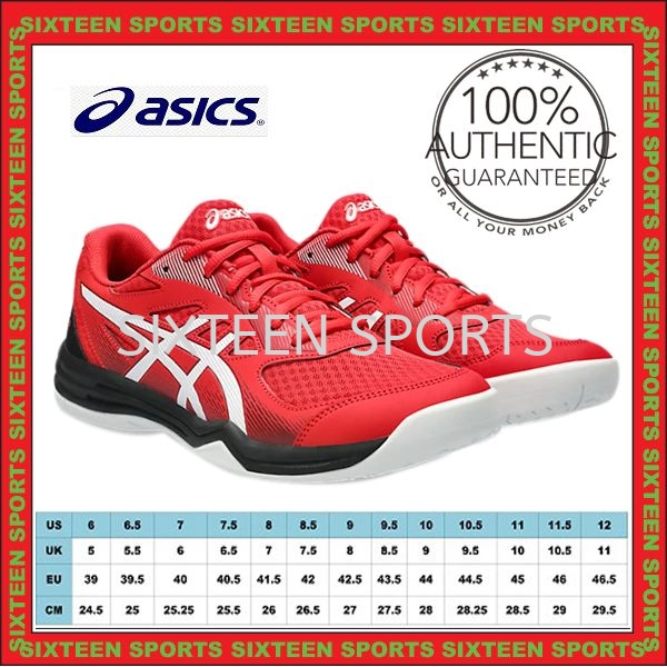 Asics Up Court 5 Badminton Shoes Men (Classic Red/Beet Juice)