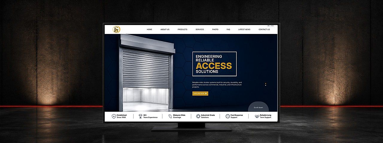 Kajian Kes Reka Bentuk Laman Akses Industri S.A.W. Roller Shutter di Klang