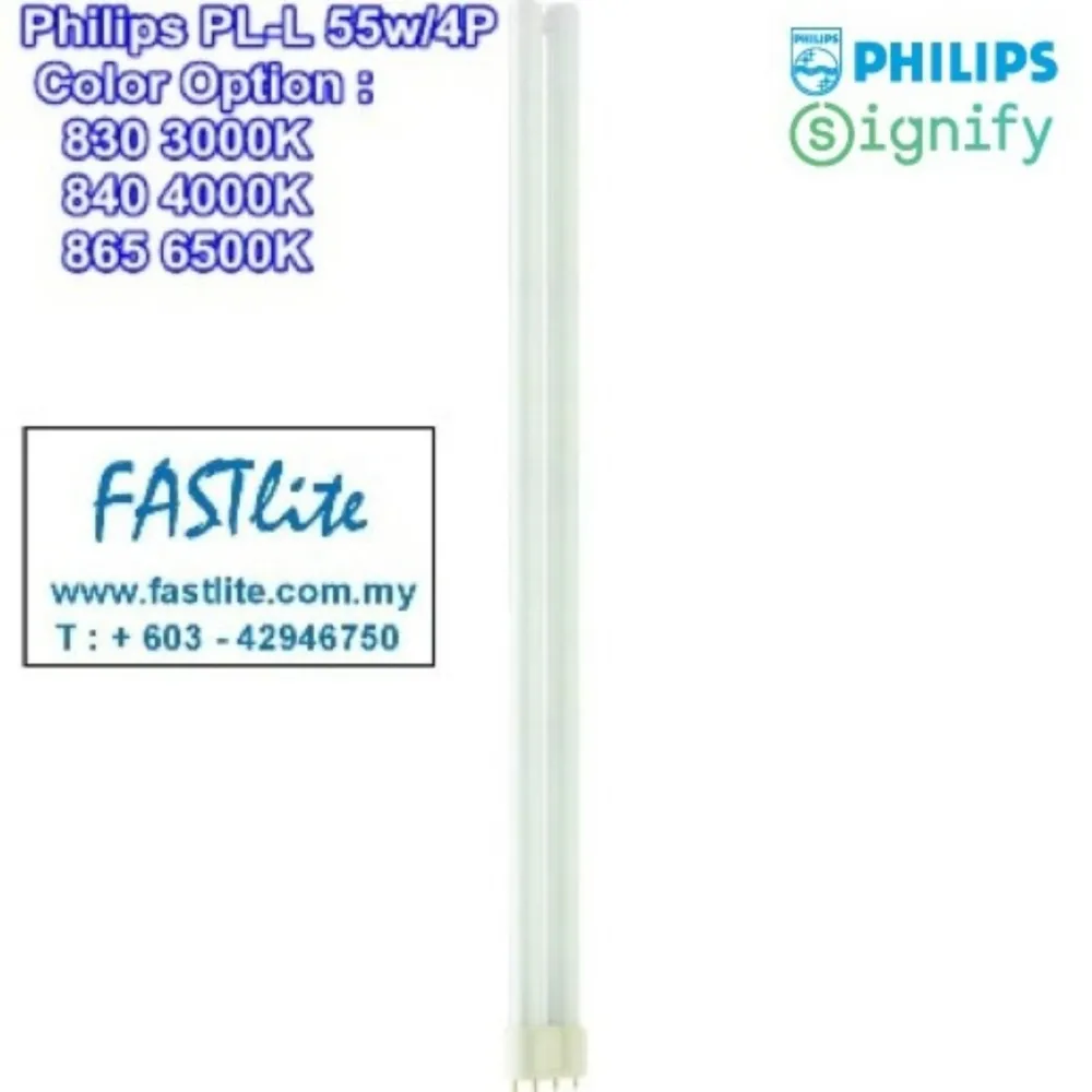 Philips PL-L 55W/830/4Pin base 2G11 (made in Poland) 