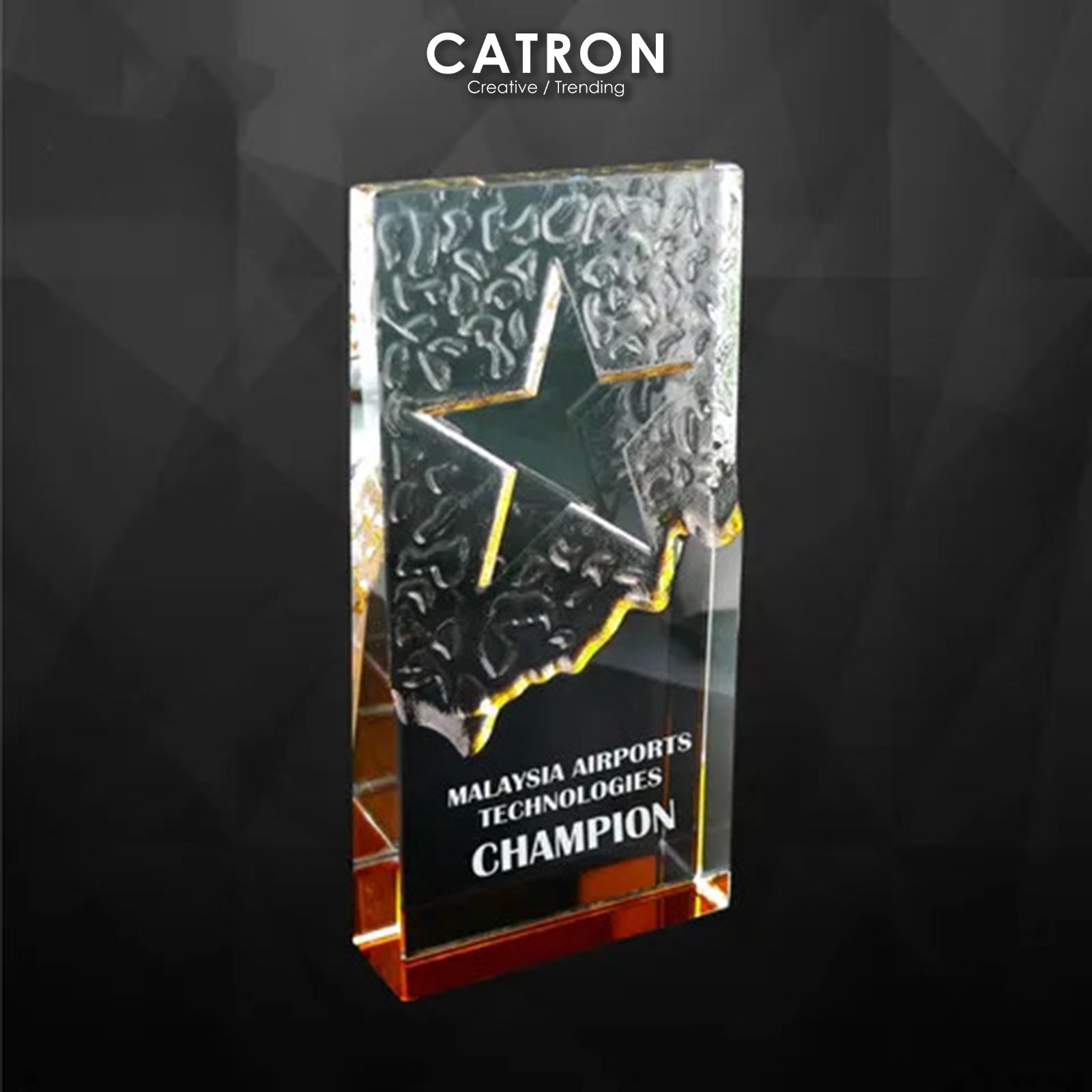 9093 - CRYSTAL TROPHY