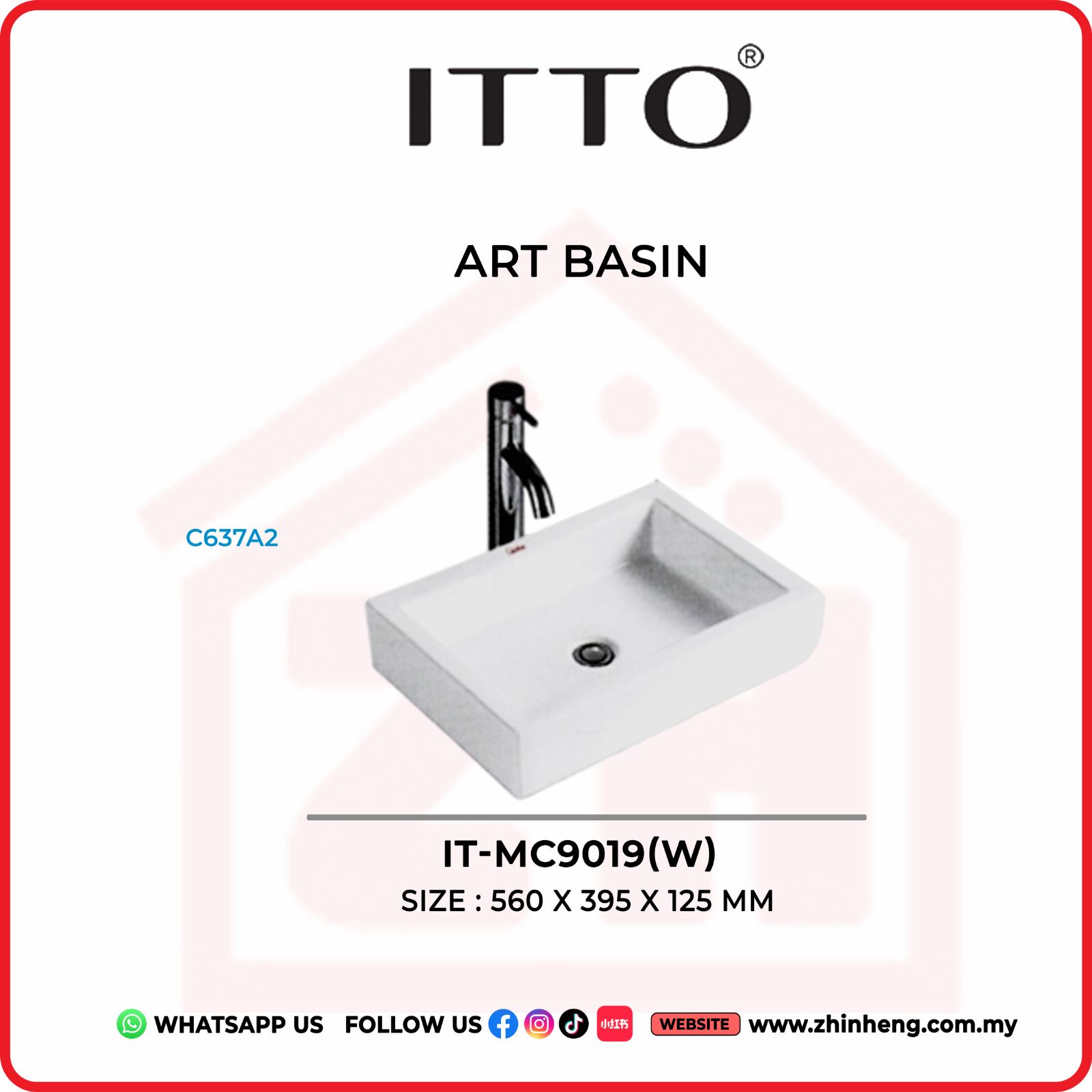 ITTO ART BASIN  IT-MC9019(w)